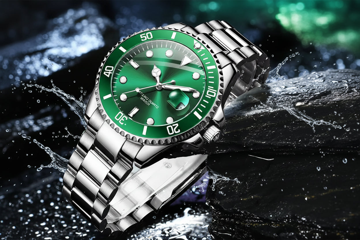 Watches 5885 Mens Watch Original High Quality Quartz Watch Waterproof Luminous Calendar Watches for Men Box Gifts Reloj