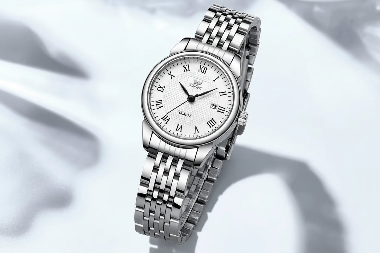 Brand Watch Roman Numerals Waterproof Women'S Watch 6007