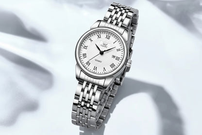 Brand Watch Roman Numerals Waterproof Women'S Watch 6007